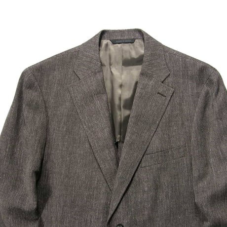 D'URBAN ／ ダーバン　麻混 ヘリンボーン ジャケット 日本製 レナウン ブラウン ｜ 春夏　（No.320025）