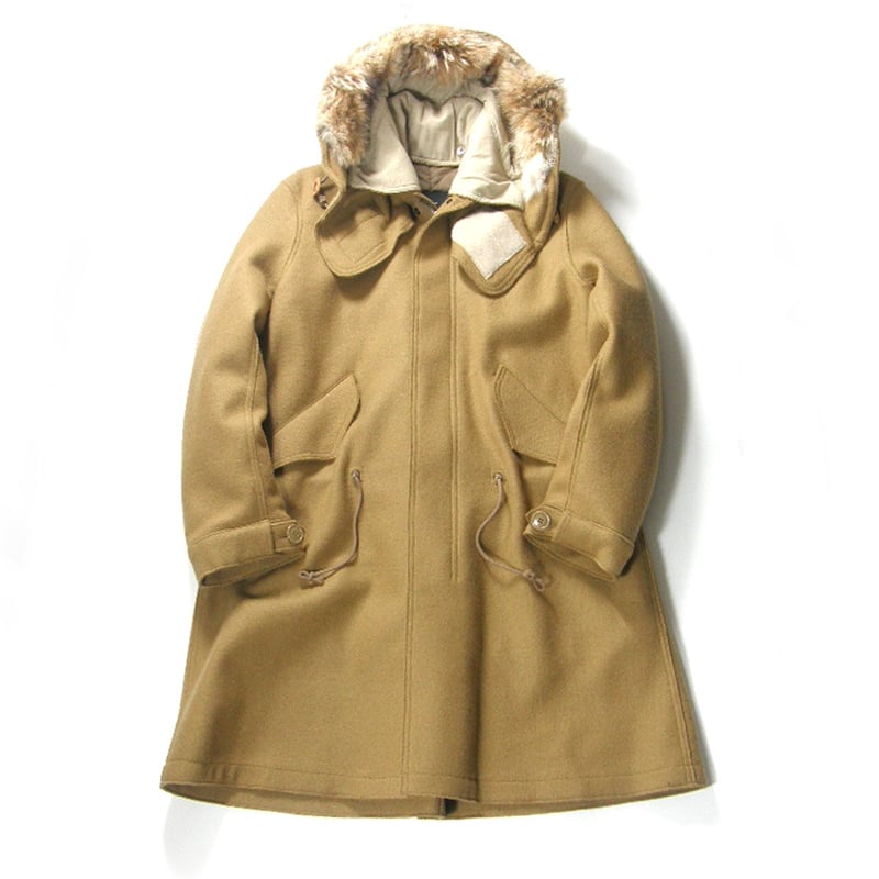 ラッドミュージシャン 2WAY モッズコート コヨーテファー ライナー 44 黒 1024l110003-2.jpg