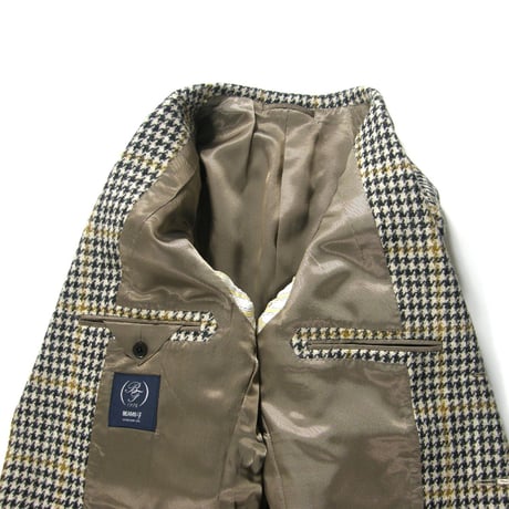 BEAMS F × HARRIS TWEED ／ ビームスF × ハリスツイード　ハウンドトゥースチェック ジャケット 日本製 ｜ 秋冬　（No.370217）