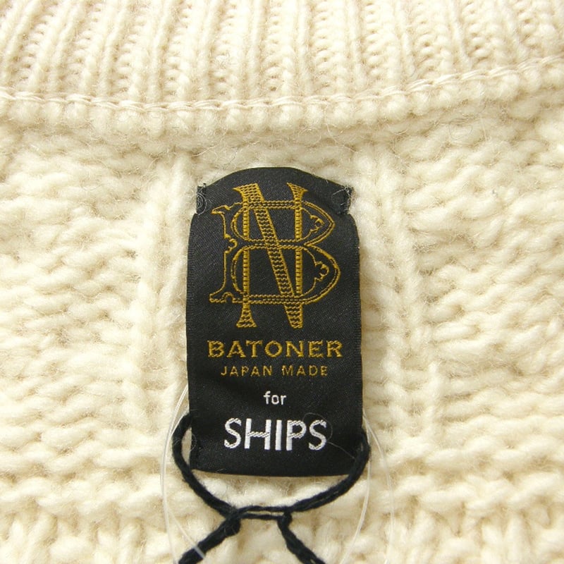 BATONER / バトナー SHIPS 別注 スプレッド アラン ニット BATONER / バトナー SHIPS 別注 スプレッド アラン ニット