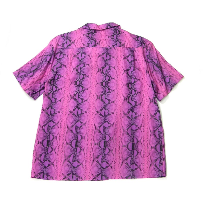 DOUBLE RAINBOUU / ダブルレインボー ハワイアンシャツ パイソン