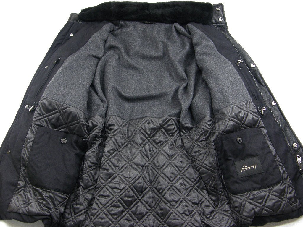 Brioni / ブリオーニ 鹿革 ダウン イタリア製 カシミヤ ヌートリア  