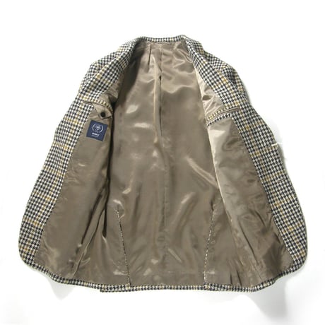 BEAMS F × HARRIS TWEED ／ ビームスF × ハリスツイード　ハウンドトゥースチェック ジャケット 日本製 ｜ 秋冬　（No.370217）