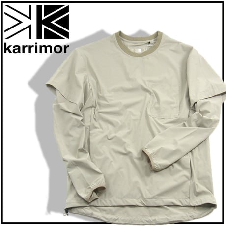 karrimor ／ カリマー　撥水 ストレッチ 抗菌 防臭 長袖Tシャツ 半袖Tシャツ TRAVEL 2 WAY CREW ロンT プルオーバー アウター ｜ オールシーズン