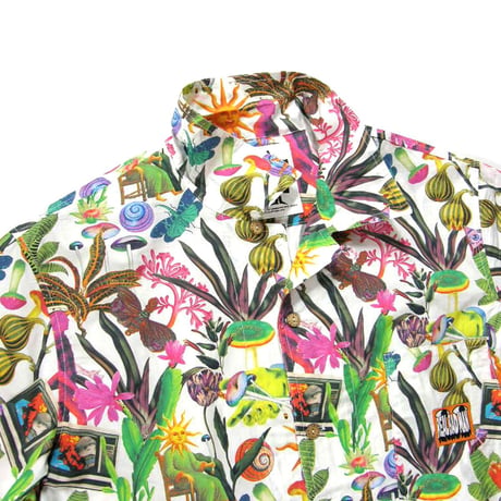 REAL BAD MAN ／ リアルバッドマン　サイケデリック 総柄 半袖シャツ マルチカラー Stussy ステューシー ｜ 春夏