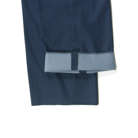 VIGANO × International Gallery BEAMS ／ ヴィガーノ　超 ストレッチ ハイウエスト スラックス パンツ イタリア製 ネイビー ｜ 春夏
