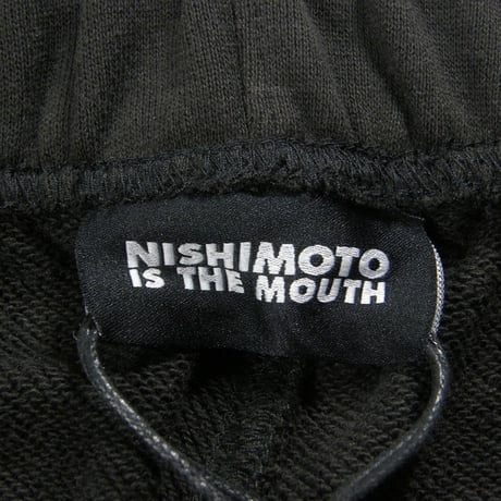 NISHIMOTO IS THE MOUTH ／ ニシモトイズザマウス　ヘビーウェイト スウェット パンツ 顔面プリント ブラック ｜ オールシーズン　（No.370797）