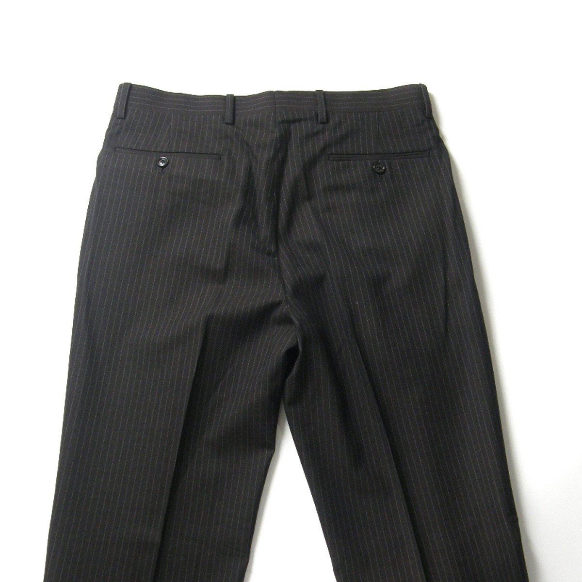 美品　ポロバイラルフローレン　スーツセット　黒　A7 XL シルク混　ストライプ 美品ポロバイラルフローレンスーツセット黒A7 XL シルク混ストライプ