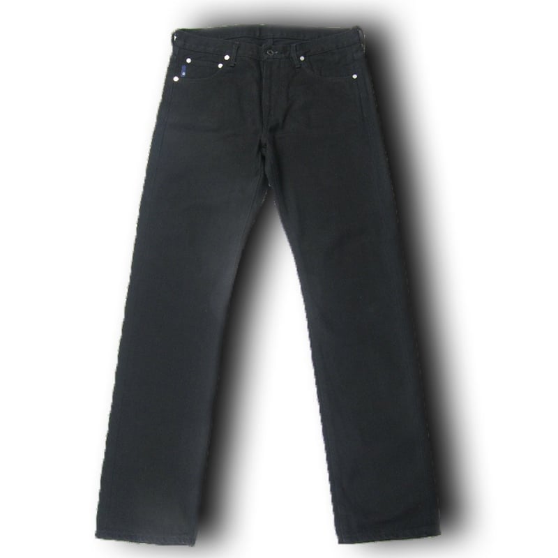 EDIFICE / エディフィス ブラックデニム パンツ 日本製 セルビッチ  