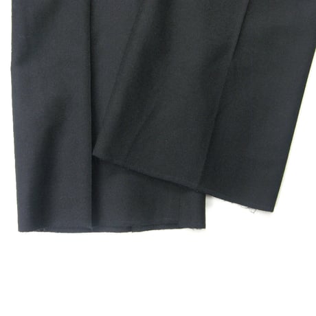 LANVIN COLLECTION ／ ランバン コレクション　ウール サキソニー トラウザーズ 日本製 スラックスパンツ ブラック ｜ 秋冬　（No.280169）