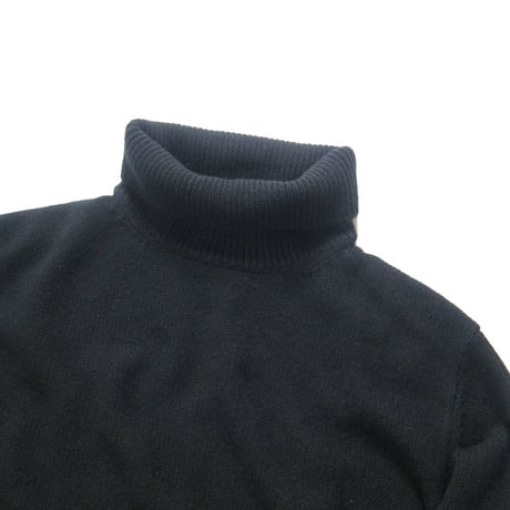 Rencontrant × SHIPS ／ レンコントラント × シップス　カシミヤ タートルネックニット 日本製 ブラック ｜ 秋冬　（No.360385）