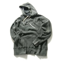 SUNNY SPORTS ／ サニースポーツ　パーカー ヘビーウェイト ワッフル生地 サーマル 50S RAGLAN HOODIE チャコール ｜ 春 秋冬　（No.370562）