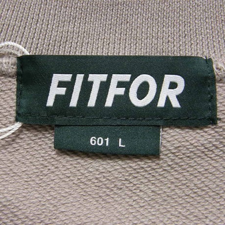 FITFOR × Polygiene ViralOff ／ フィットフォー × ポリジン バイラルオフ　抗菌防臭 Vガゼット スウェット プルオーバー トレーナー グレージュ ｜ 371056
