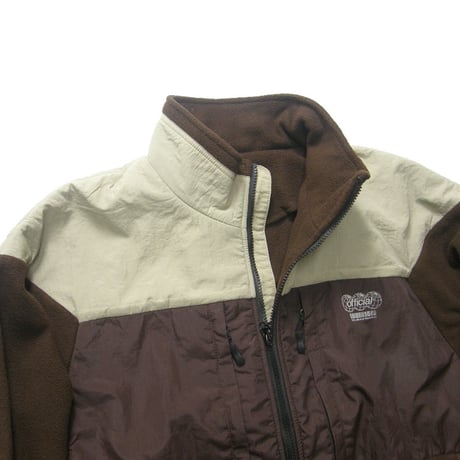 OFFICIAL ／ オフィシャル　フリース ジャケット フルジップ アウター ブルゾン ブラウン ｜ 春 秋冬