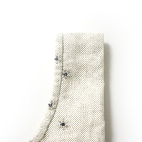 TAITAI × YOSHIOKAIRYOUTEN ／ タイタイ × 吉岡衣料店　スカル刺繍 リネン ショッピングバッグ 日本製 オフホワイト ｜ オールシーズン　（No.353668）