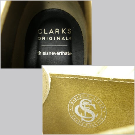Clarks Originals × thisisneverthat ／ クラークス オリジナルズ × ディスイズネバーザット　デザートブーツ レザーシューズ ｜ オールシーズン　（No.360329