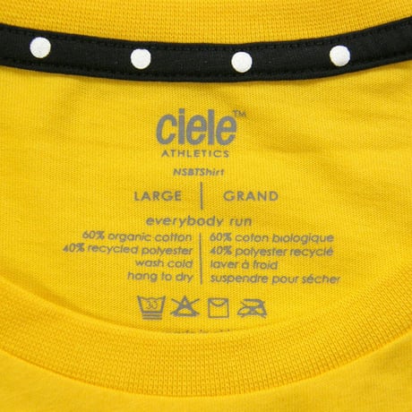 ciele athletics ／ シエル アスレチックス　天然抗菌 吸湿速乾 Tシャツ 防臭 リフレクター オーガニックコットン ｜ オールシーズン