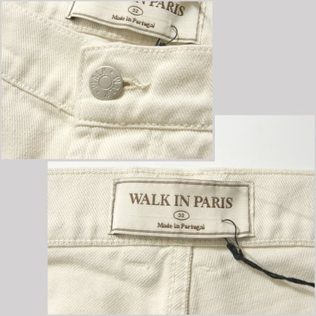 WALK in PARIS ／ ウォークインパリス　デニム パンツ ポルトガル製 ジーンズ ジーパン アイボリー ｜ オールシーズン　（No.370236）