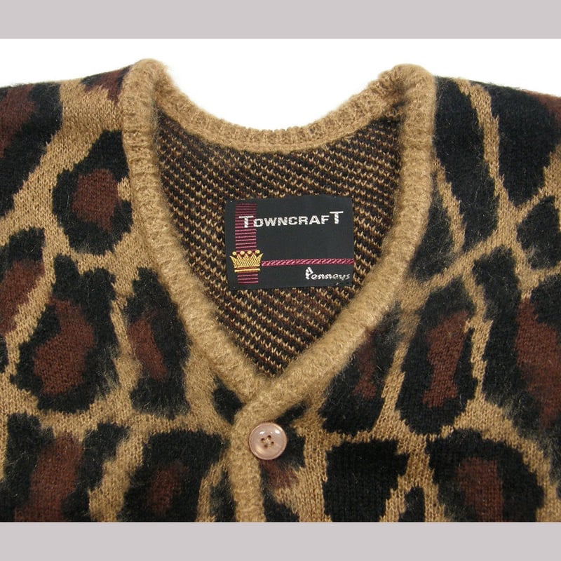 TOWNCRAFT シャギーニット　トライバルカモ タウンクラフト ( TOWNCRAFT ) SHAGGY PATTERN ZIP VEST