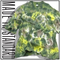 MADE IN STANDARD ／ メイドインスタンダード　タイダイ染め ヘビーウェイト Tシャツ 日本製 ポケットTシャツ グリーン ｜ 春夏