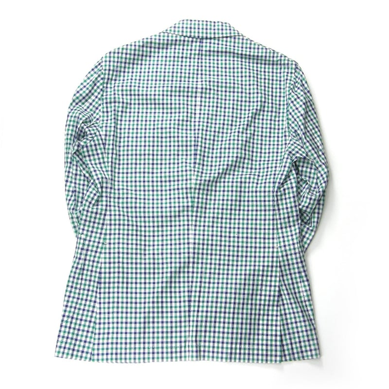 G.INGLESE ハンド多用 コットン シャツジャケット チェック イタリア製 G.Inglese ／ ジ・イングレーゼ 軽量 アンコンジャケット イタリア製