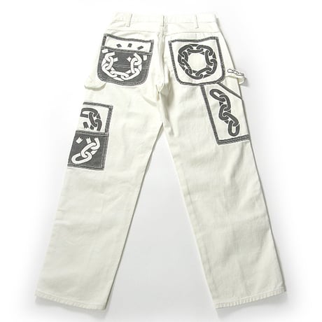 EVERYDAYS × FIFTH GENERAL STORE × JOURNAL STANDARD ／ エブリデイズ × フィフスジェネラルストア　ダブルニー ペインターパンツ デニム ホワイト