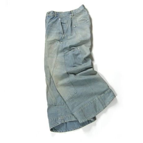YUKI HASHIMOTO ／ ユウキハシモト　ダブルニー デニム バギー パンツ 日本製 BAGGY TWISTED DOUBLE KNEE JEANS ジーンズ ジーパン ｜ オールシーズン