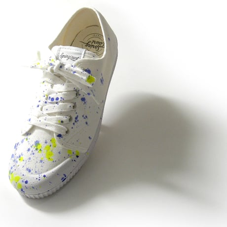 Spring Court × BEAMS LIGHTS ／ スプリングコート × ビームスライツ　G2 CANVAS スプラッシュペイント スニーカー スペイン製 42 ｜ オールシーズン