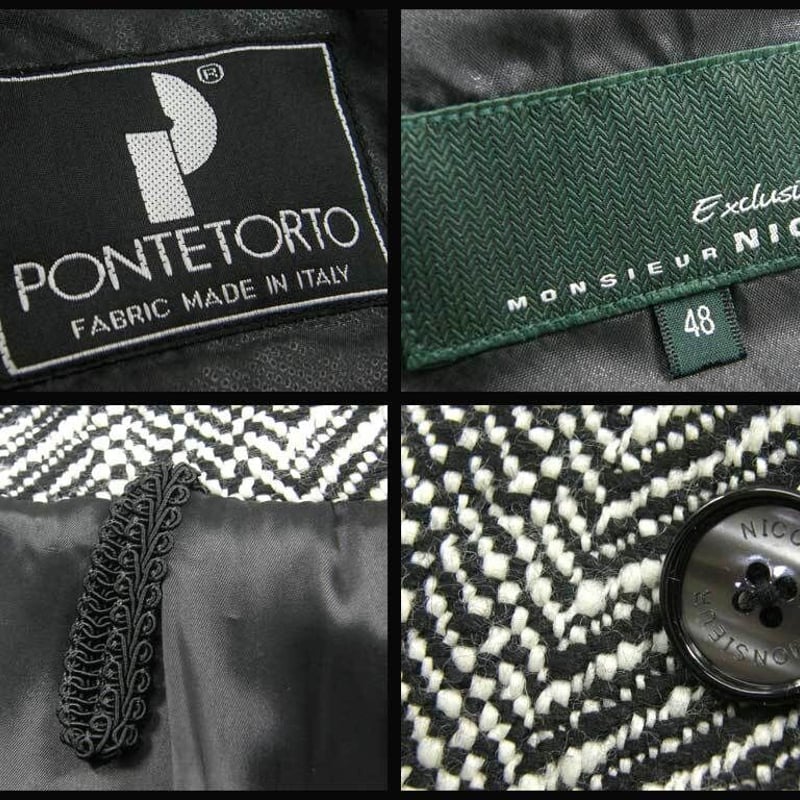 PONTETORTO ダブルコート MONSIEUR NICOLE × PONTETORTO / ムッシュニコル × ポンテトルト