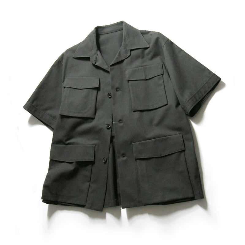 ジャケット・アウター LA FAVOLA Short Sleeve Jacket la favola ／ ラファーヴォラ 半袖 サファリジャケット 日本製 シャツ