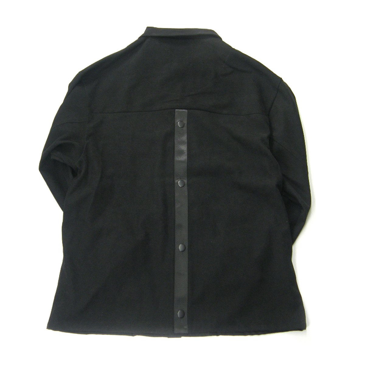スタンバーグ　バックプリーツシャツジャケット　ブラック　L スタンバーグ バックプリーツシャツジャケット ブラック L