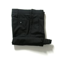 Fumiya Hirano THE TROUSERS × Harrisons ／ フミヤヒラノザトラウザーズ × ハリソンズ　Davis トラウザーズ 日本製 パンツ ブラック ｜ 春夏　370822