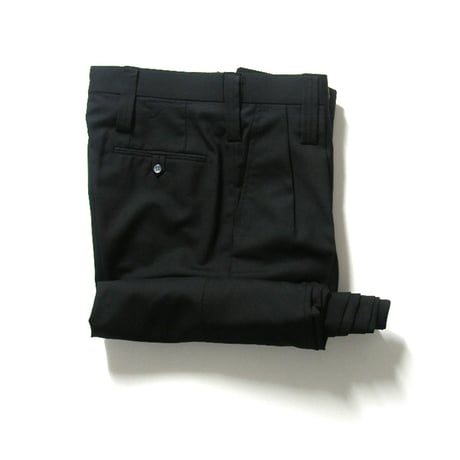 Fumiya Hirano THE TROUSERS × Harrisons ／ フミヤヒラノザトラウザーズ × ハリソンズ　Davis トラウザーズ 日本製 パンツ ブラック ｜ 春夏　370822