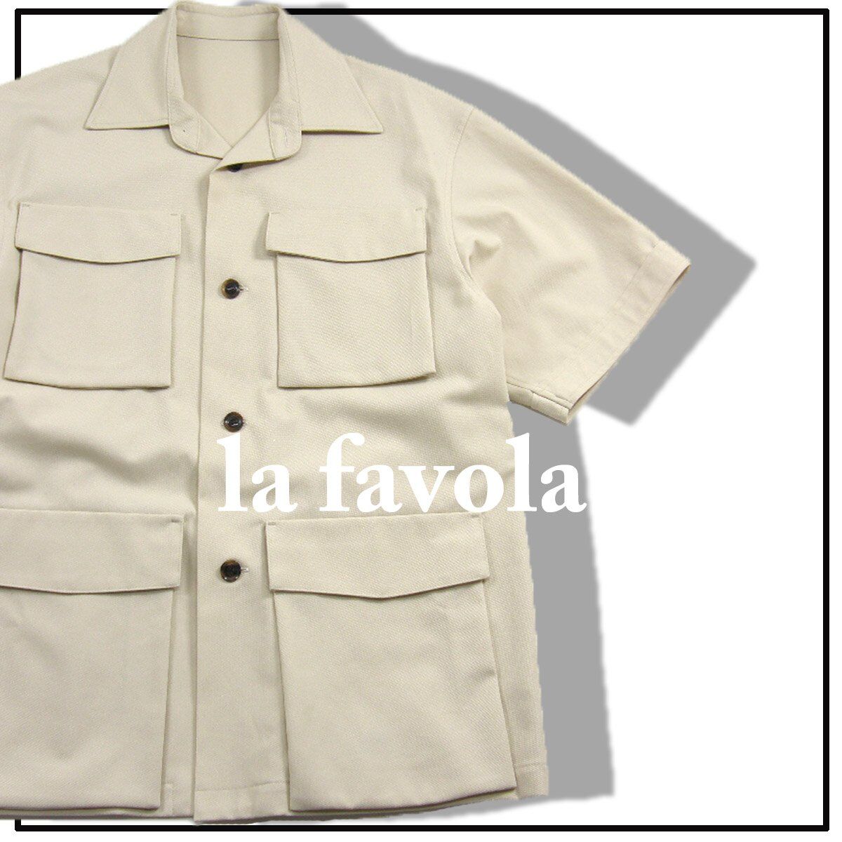 【新品タグ付】定価86,900円 la favola woolサファリジャケット fit=scale-down,w=1200
