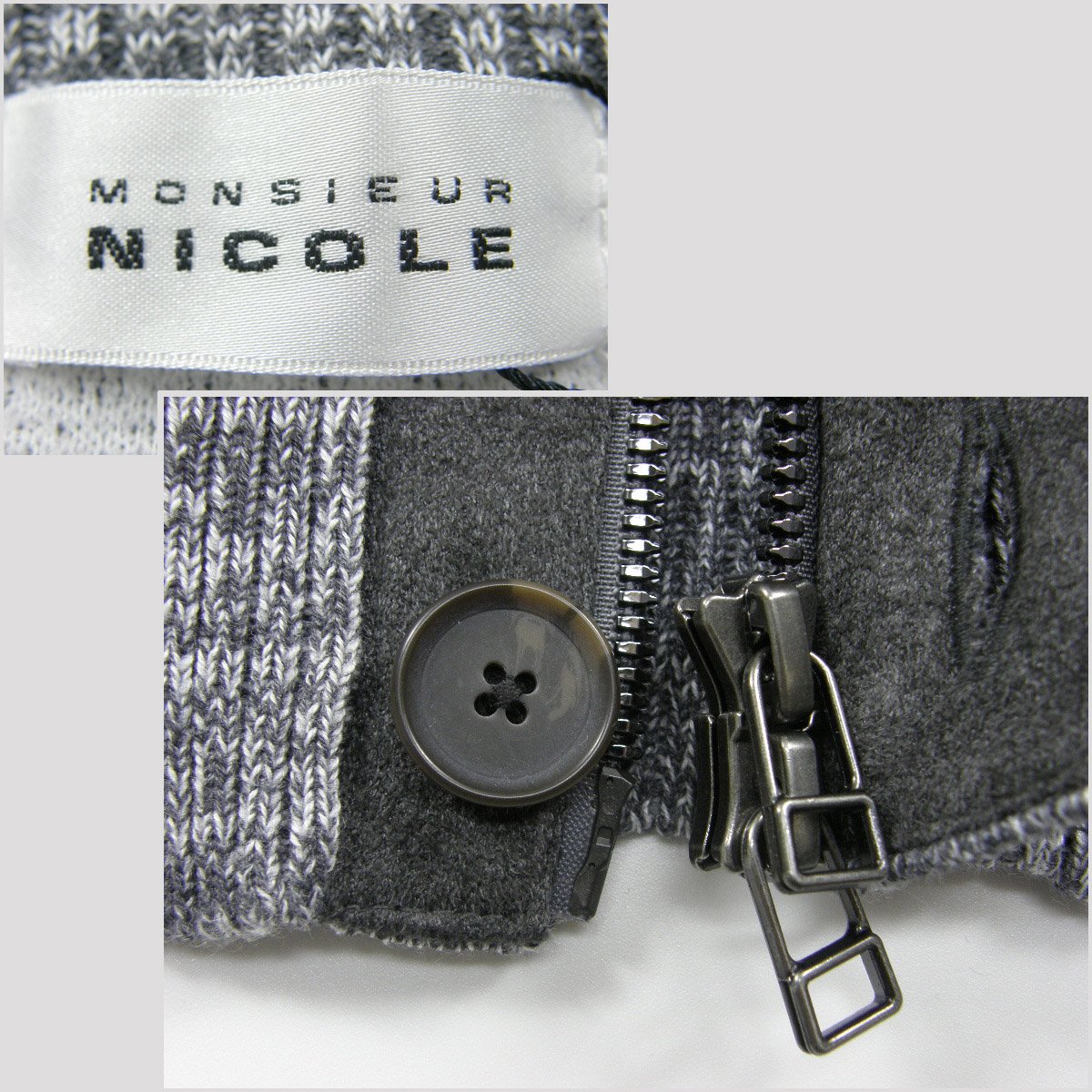 MONSIEUR NICOLE / ムッシュニコル ニット アウター ジップ MONSIEUR NICOLE / ムッシュニコル ニット アウター ジップ