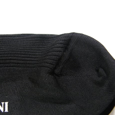 BRESCIANI ／ ブレッシアーニ　シルク ソックス イタリア製 絹 靴下 ブラック ｜ オールシーズン　（No.370831）
