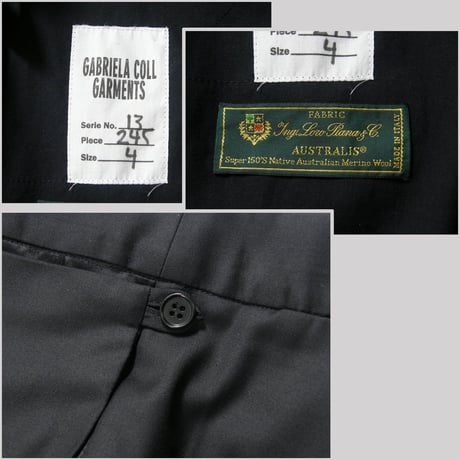 GABRIELA COLL GARMENTS × Loro Piana ／ ガブリエラコールガーメンツ × ロロピアーナ　パンツ イタリア生地 ｜ オールシーズン　（No.370258）