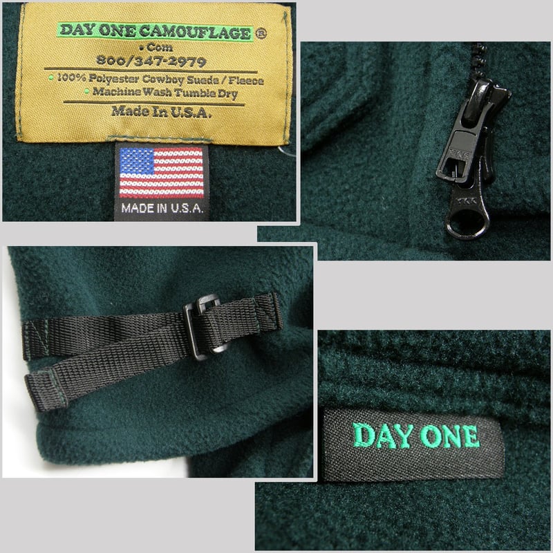 DAY ONE CAMOUFLAGE ／ デイワンカモフラージュ 軽量 厚手 フリース