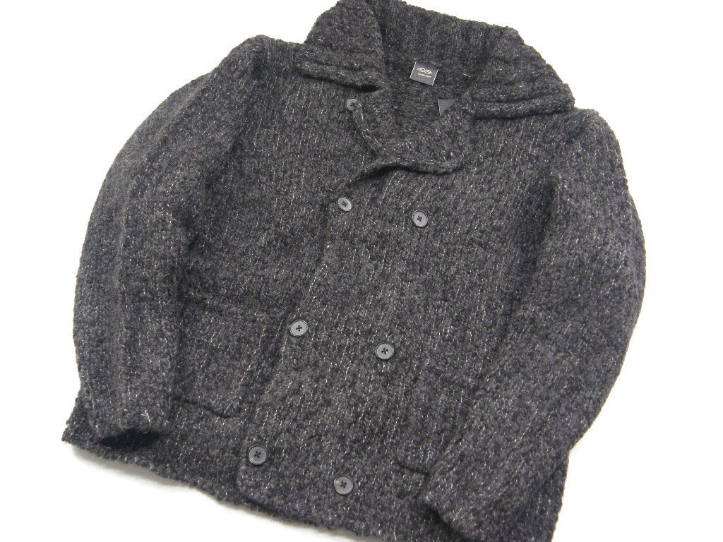 美品★45rpmウール　アルパカ　ロング　ニットカーディガン　ダブルブレスト　2 45rpm ウール アルパカ ロングニットカーディガン ダブルブレスト