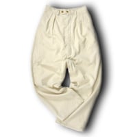 LES SIX ／ レシス　ウール フレンチコーデュロイパンツ 日本製 水牛ボタン ワークパンツ オフホワイト ｜ 秋冬　（No.350693）