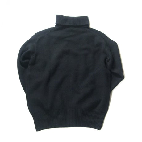 Rencontrant × SHIPS ／ レンコントラント × シップス　カシミヤ タートルネックニット 日本製 ブラック ｜ 秋冬　（No.360385）