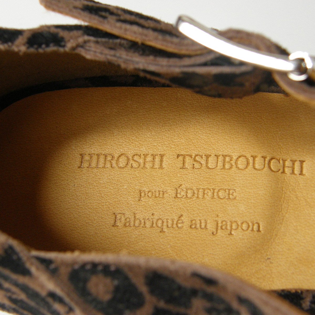 EDIFICE × HIROSHI TSUBOUCHI ハラコ レザーサンダル HIROSHI TSUBOUCHI × EDIFICE ／ ヒロシツボウチ × エディフィス