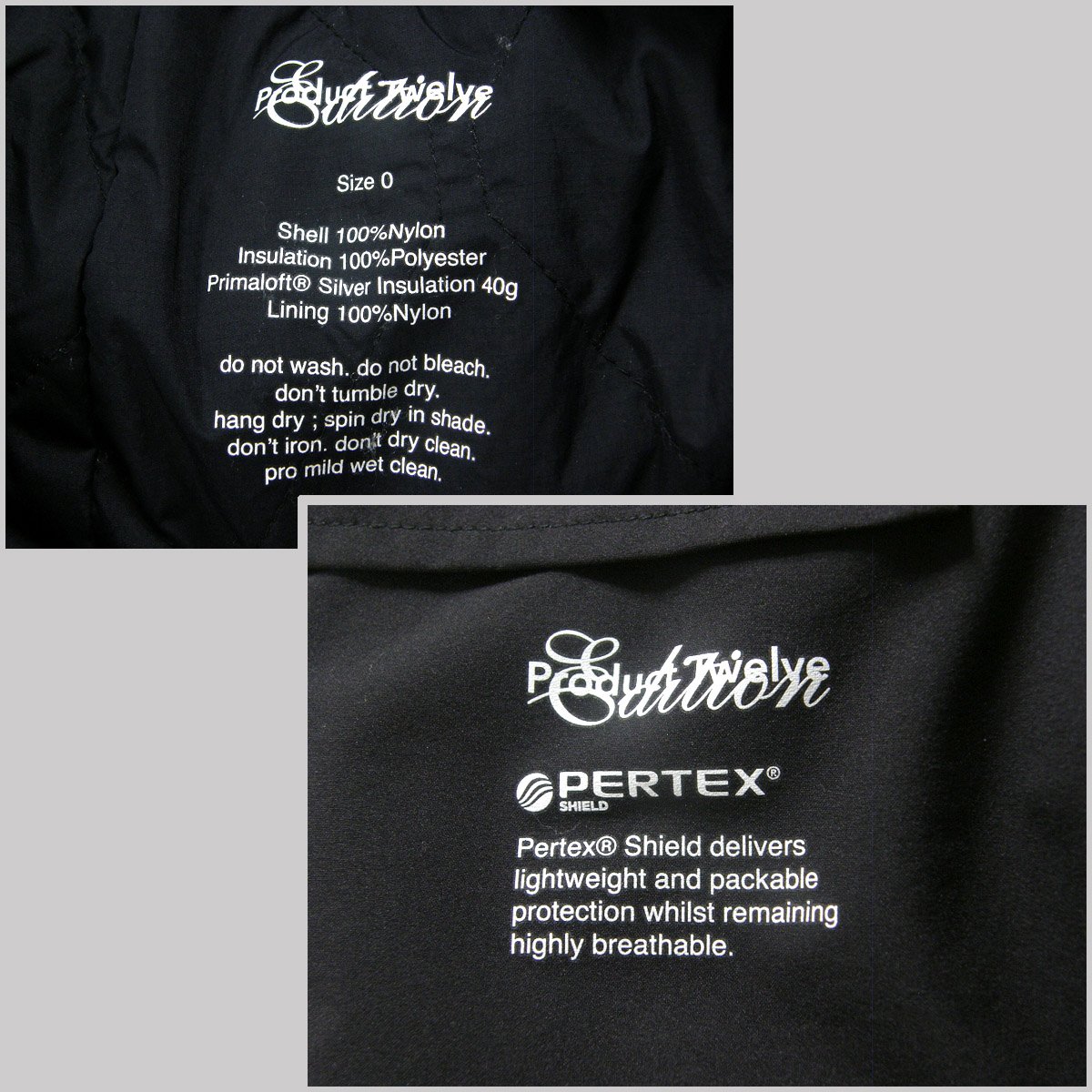 Edition × Product Twelve × PRIMALOFT × PERTEX ／