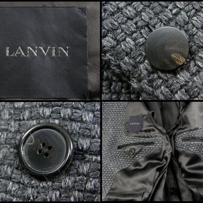 LANVIN / ランバン 厚手 ジャケット コート イタリア製 ニット LANVIN / ランバン 厚手 ジャケット コート イタリア製 ニット
