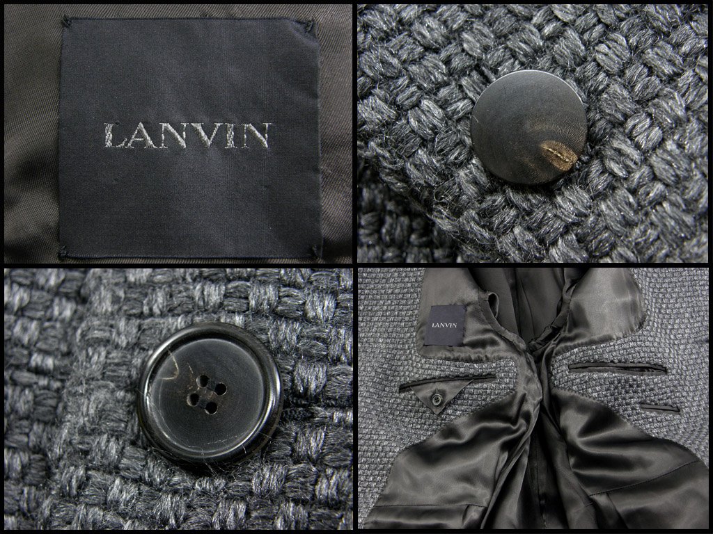 LANVIN / ランバン 厚手 ジャケット コート イタリア製 ニット LANVIN / ランバン 厚手 ジャケット コート イタリア製 ニット