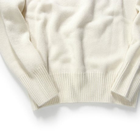 Rencontrant × SHIPS ／ レンコントラント × シップス　カシミヤ タートルネックニット 日本製 オフホワイト ｜ 秋冬　（No.360384）