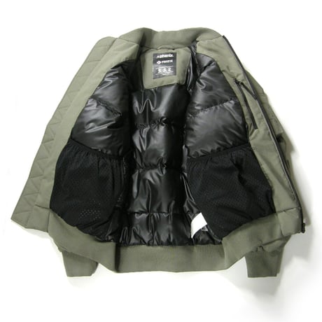 +phenix × WINDSTOPPER プロダクト by GORE‑TEX LABS ／ プラスフェニックス × ウィンドストッパー ゴアテックス　MA-1 ダウンジャケット ｜ 秋冬