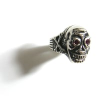 PEANUTS＆Co. ／ ピーナッツカンパニー　シルバー925 ポイズンリング ジルコニア ドクロ スカル リング 指輪 ロケットリング Skull Poison Ring Zirconia