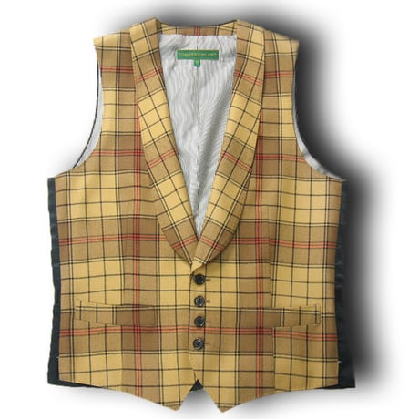 TOMORROWLAND × Lochcarron of Scotland ／ トゥモローランド × ロキャロン　ウール ベスト タータンチェック ブロンド ｜ 春 秋冬　（No.270273）