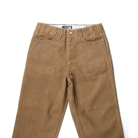 WESTOVERALLS ／ ウエストオーバーオールズ　801S デニム パンツ 日本製 ジーンズ ジーパン ブラウン ｜ オールシーズン